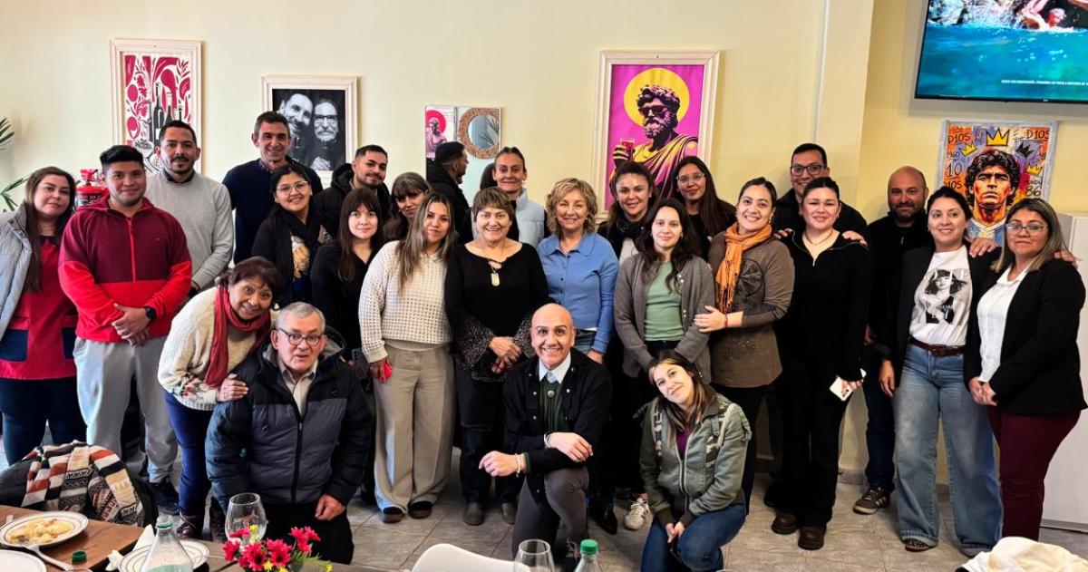 Marita Mac Allister durante su visita a 25 de Mayo