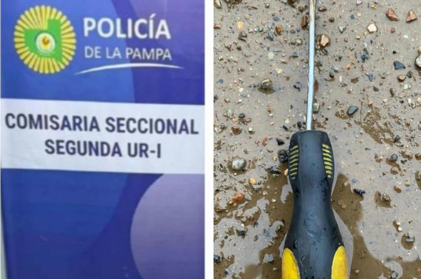 El destornillador que le secuestraron al autor del hecho