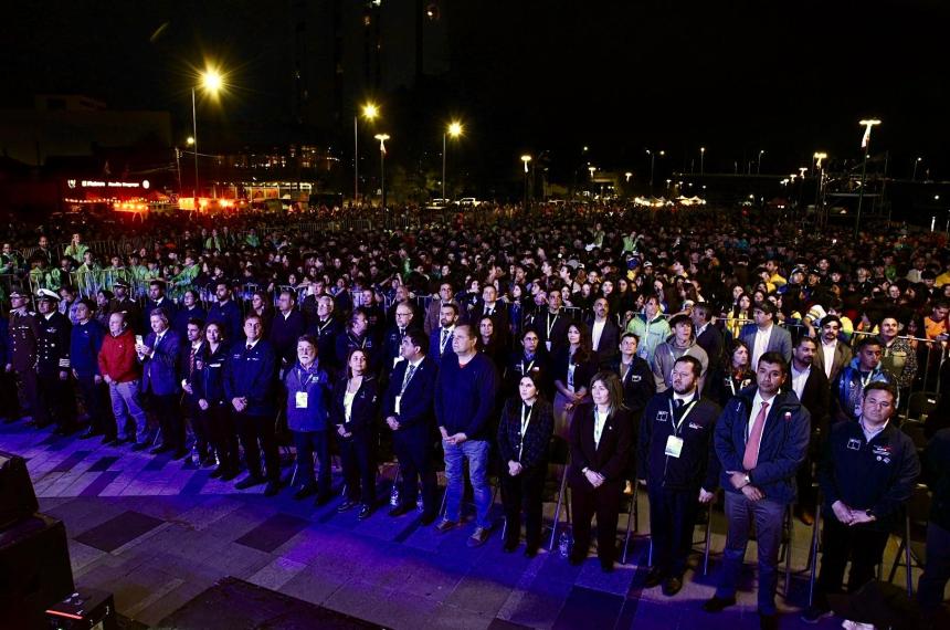 La ceremonia inaugural de los Juegos en Los Ríos