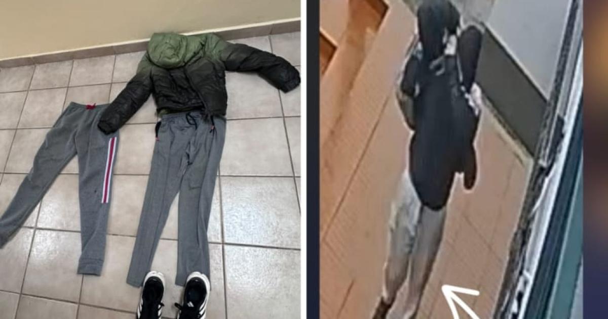 La ropa que llevaba uno de los acusados al momento del hurto