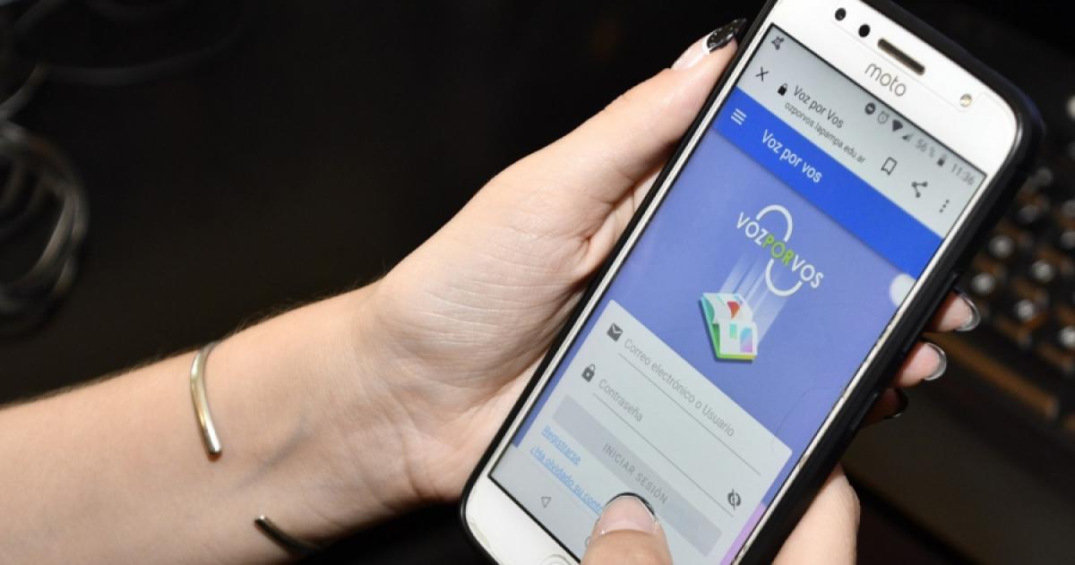 El tr�mite se hace or la plataforma Voz por Vos