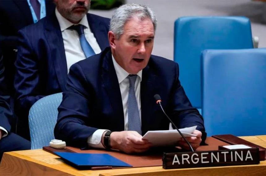 El canciller Pablo Quirno respaldó el sentido del voto argentino
