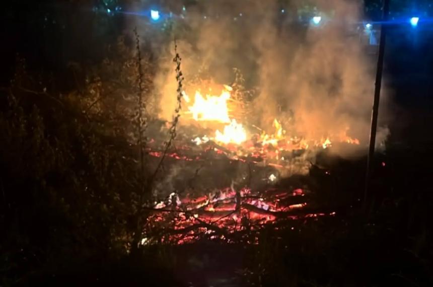 El fuego amenazaba con propagarse