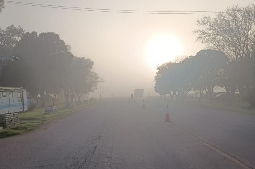 La niebla afecta la zona del Meridiano V