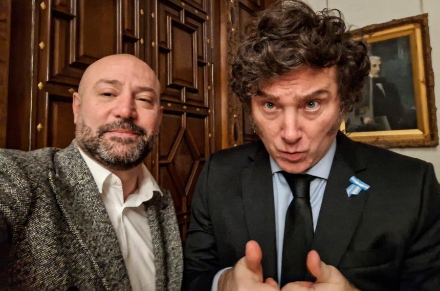 Diego Spagnuolo y Javier Milei