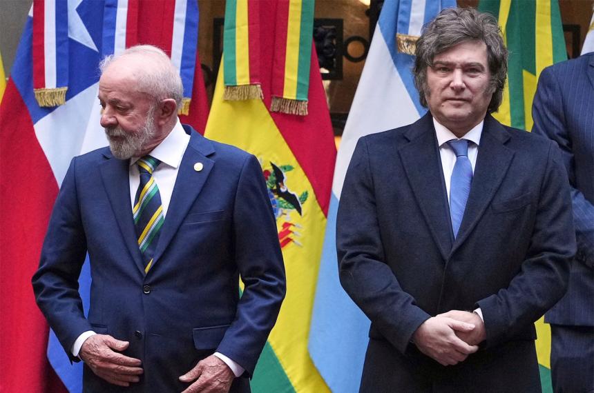 Lula da Silva y Javier Milei