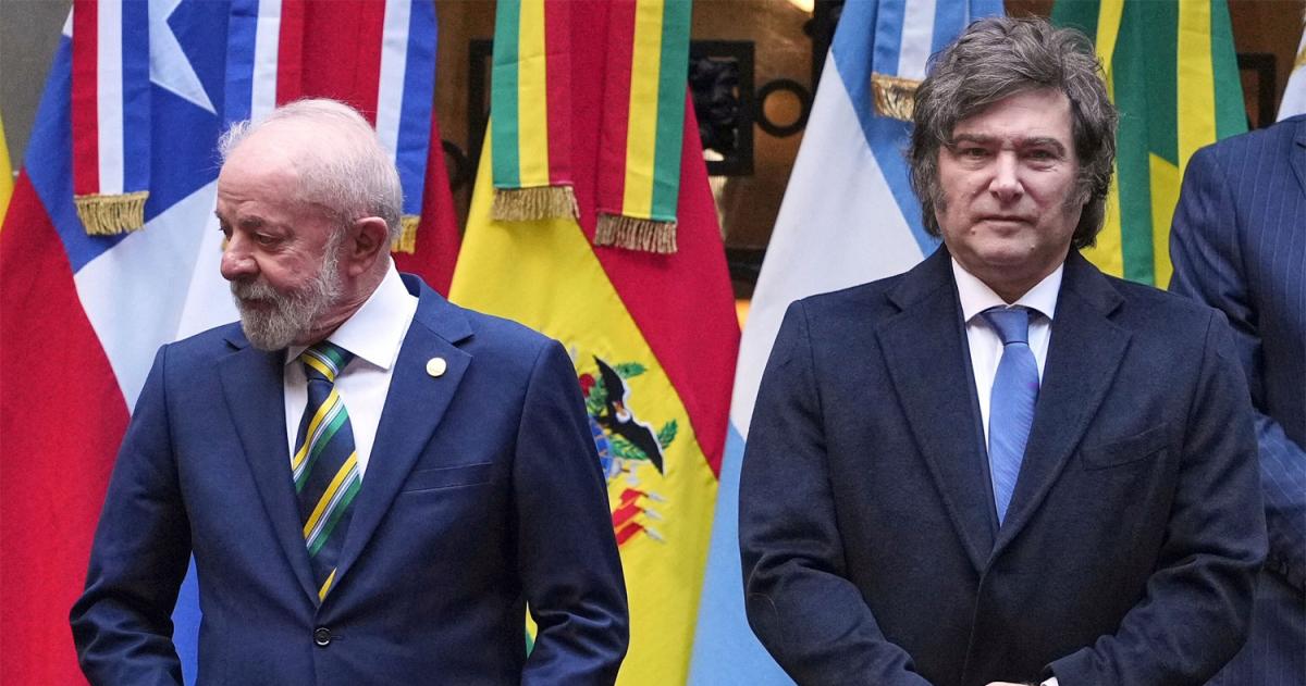 Lula da Silva y Javier Milei