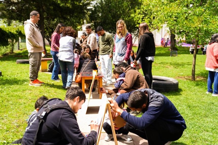 Una de las actividades se realizó en el CDI Frutillitas