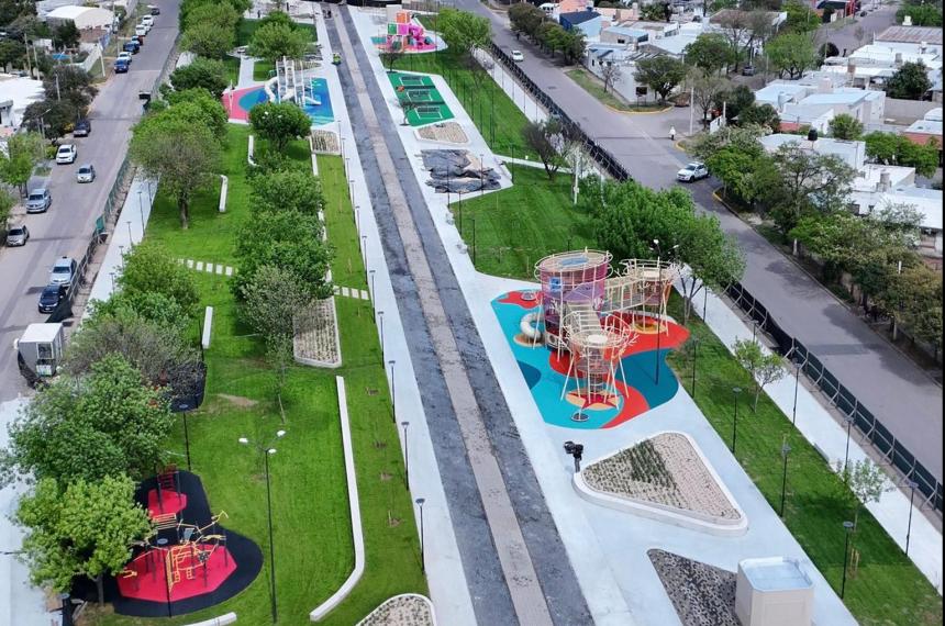 Hoy en medio de la fiesta popular se inaugurar� la ampliación del Parque Lineal