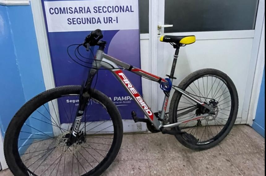La bicicleta sustraída fue devuelta a su propietario