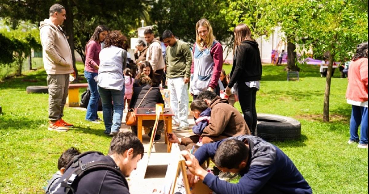Una de las actividades se realizó en el CDI Frutillitas
