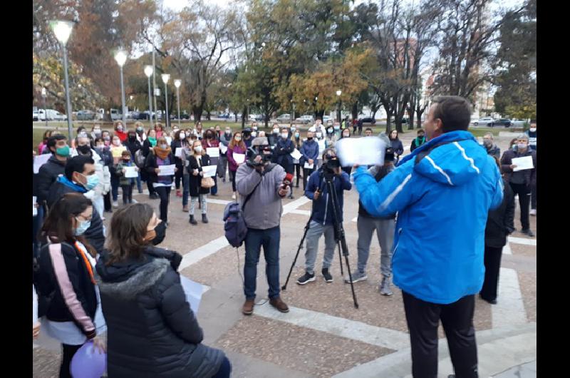 Protesta docentes Pico 1