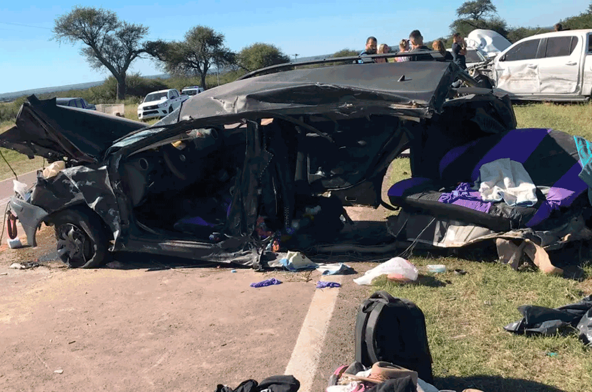 Fuerte choque frontal en la Ruta 35 :: El Diario de La Pampa