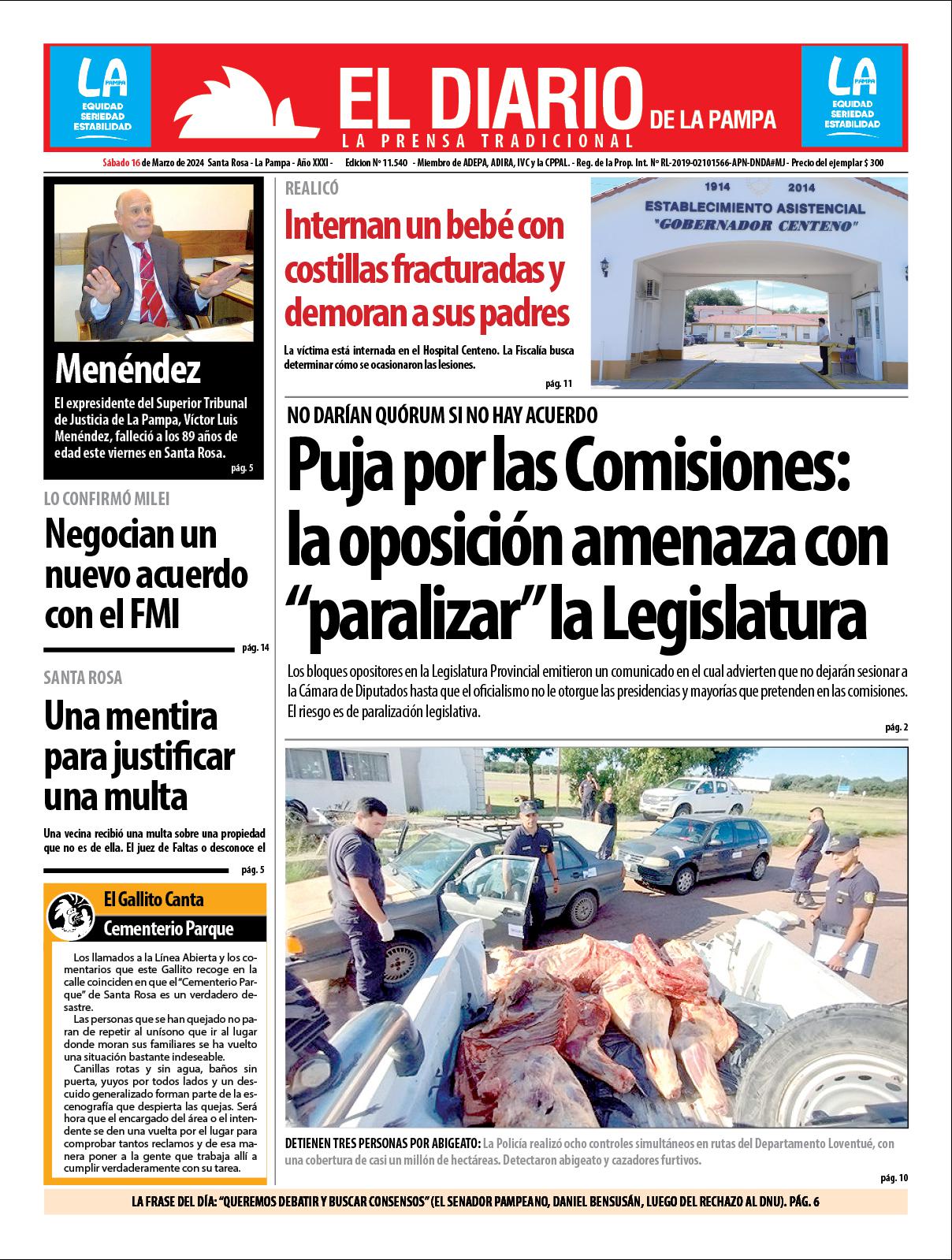 tapa-de-el-diario-en-papel-domingo-14-de-enero-de-2024-el-diario-de
