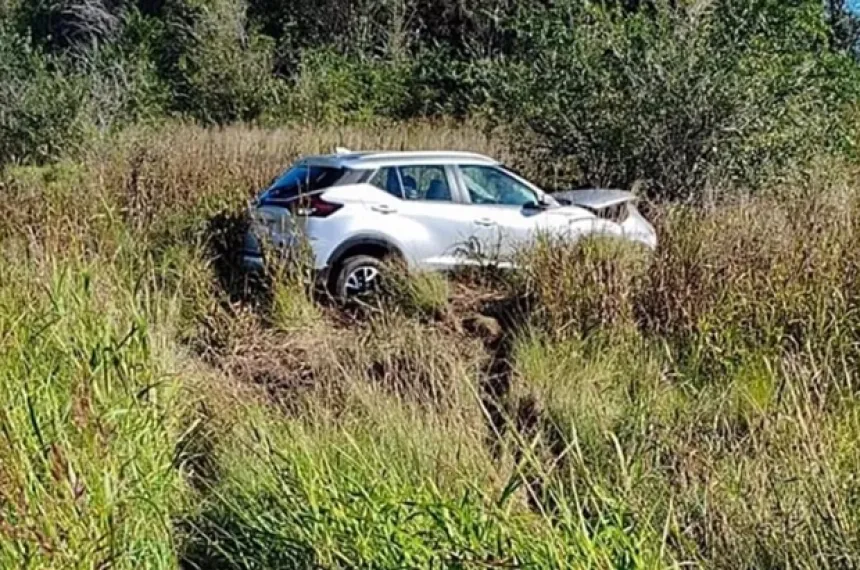 Despiste, vuelco y choque en la Ruta Nacional 35 :: El Diario de La Pampa