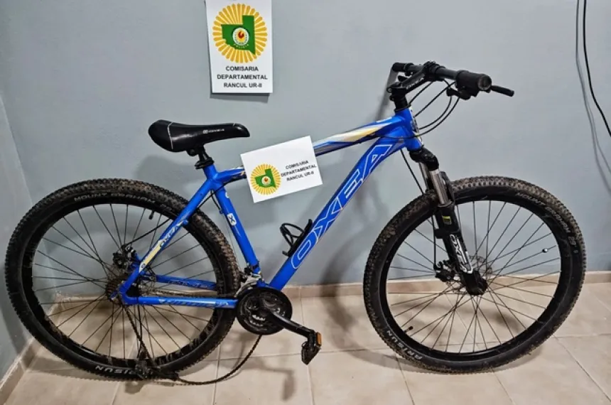 Rancul: un padre entregó una bicicleta robada por su hijo